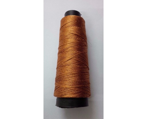 BURNT ORANGE - 175+ Yards Viscose Rayon Art Silk Thread Yarn - Embroidery Crochet Knitting Lace Trim Jewelry